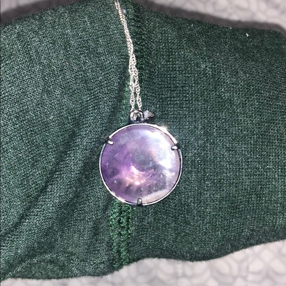 Purple pendant necklace - Picture 3 of 4